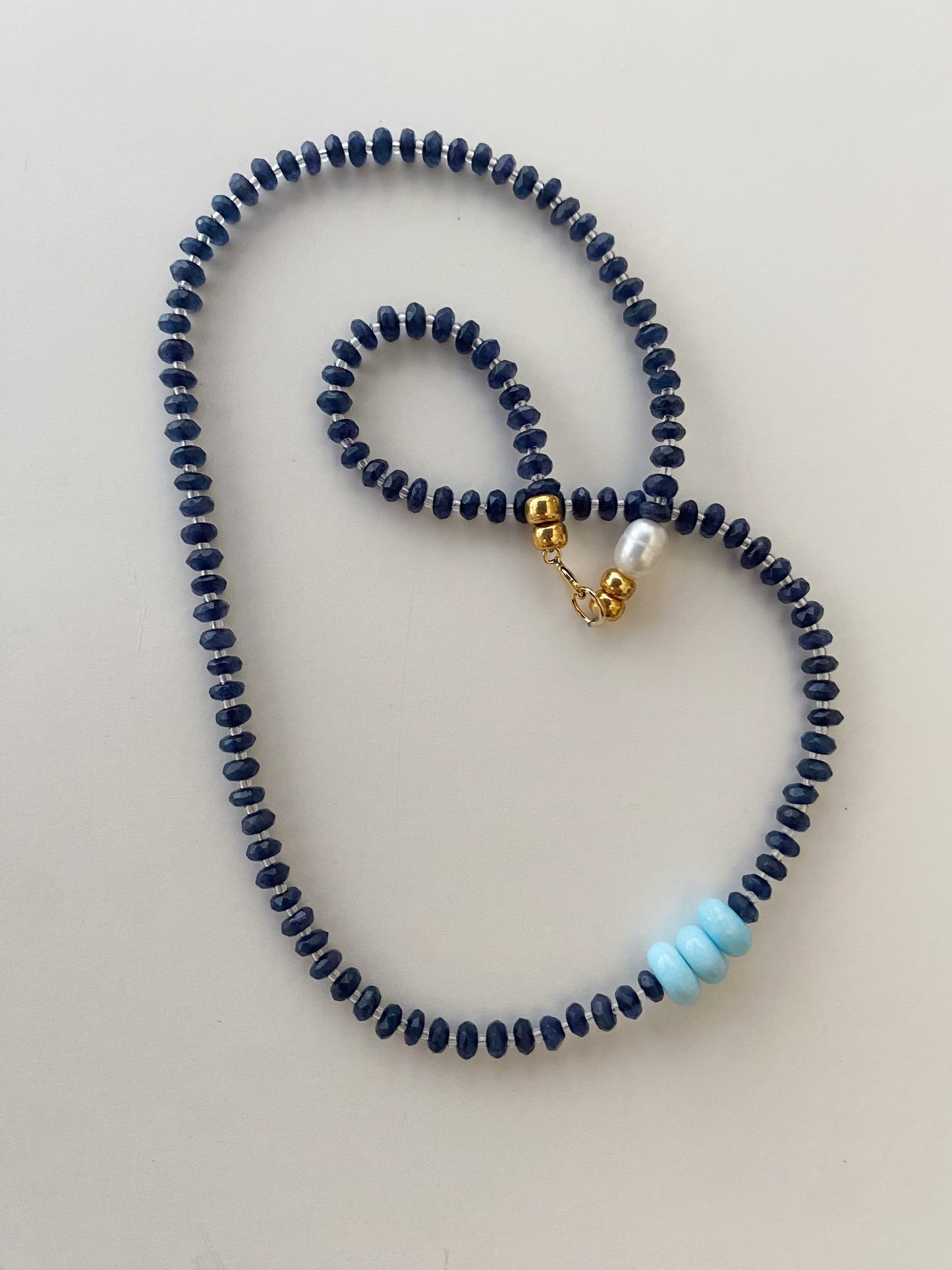 Navy necklace