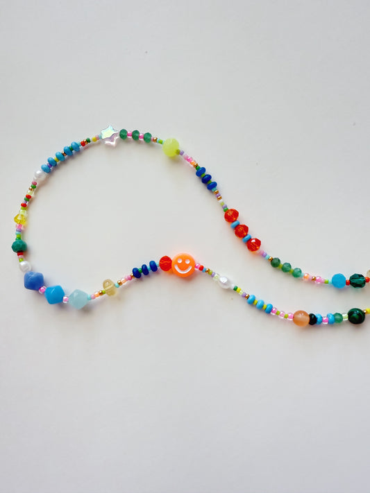 Orange Smiley Face necklace