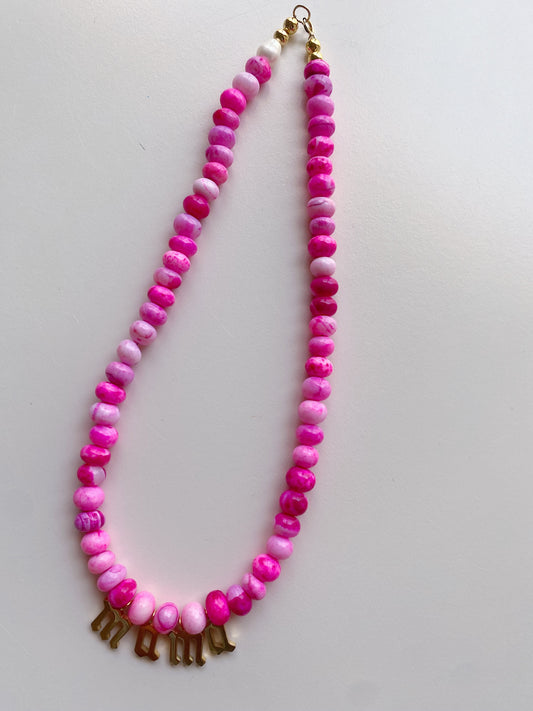 Pink MAMA necklace