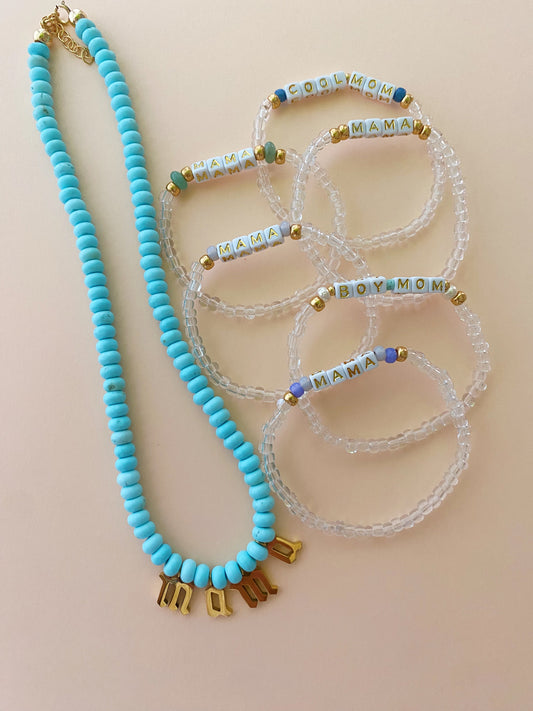 Blue MAMA necklace