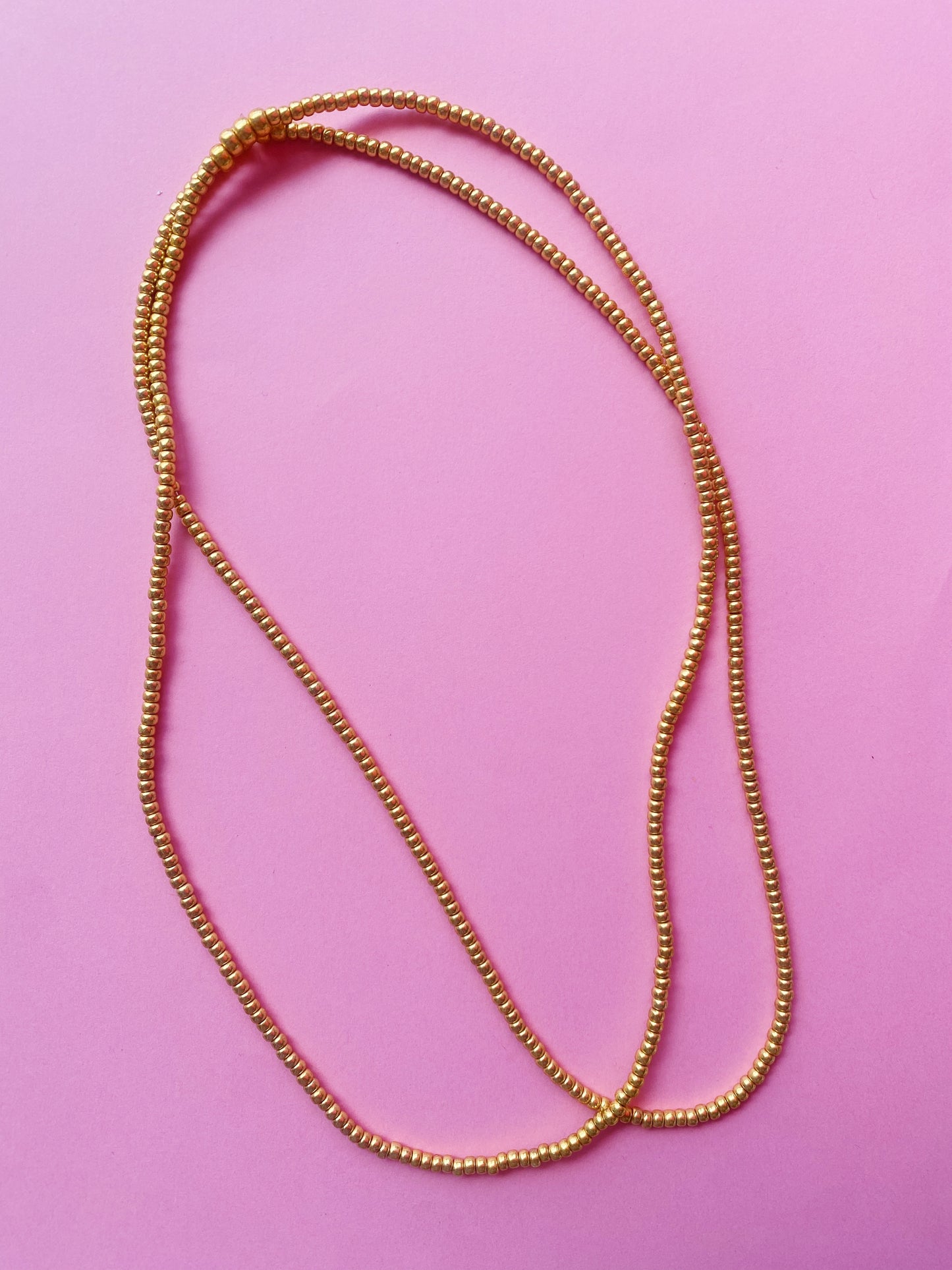 Gold stretchy necklace